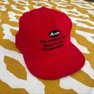 vintage audi ski championships baseball hat